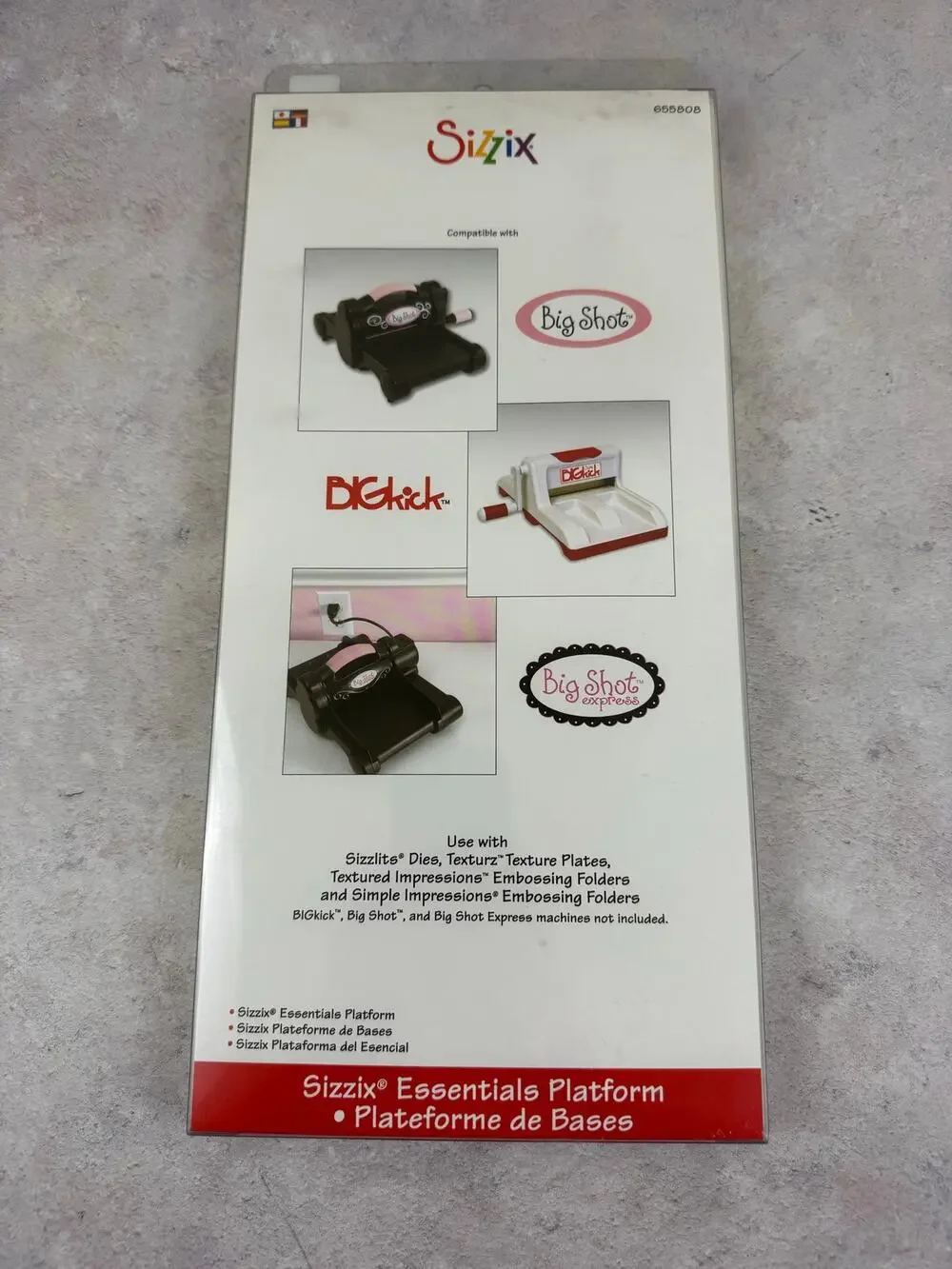 Sizzix Essentials Platform 655808 Big Shot BIGkick Vagabond - Brand New NIP